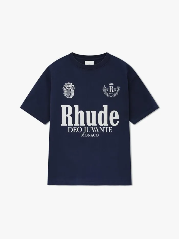 Men Rhude Tees DEO JUVANTE TEE Navy