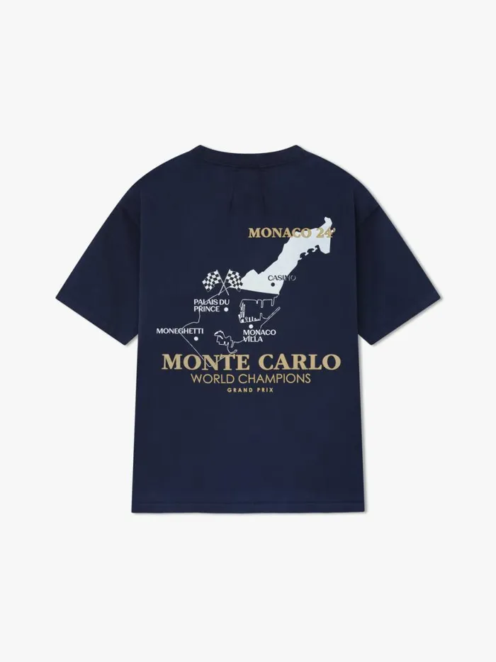 Men Rhude Tees DEO JUVANTE TEE Navy Men Rhude Tees DEO JUVANTE TEE Navy