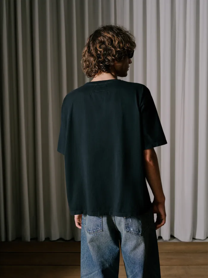 Men Rhude Tees FLAG TEE Vtg Black Men Rhude Tees FLAG TEE Vtg Black