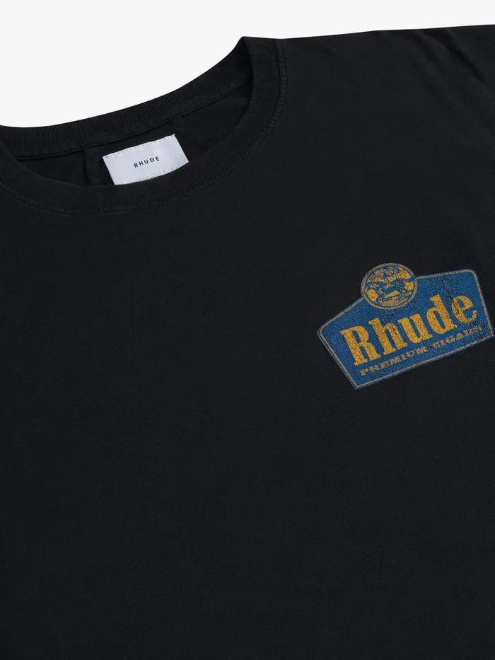 Men Rhude Tees GRAND CRU TEE Vtg Black Men Rhude Tees GRAND CRU TEE Vtg Black