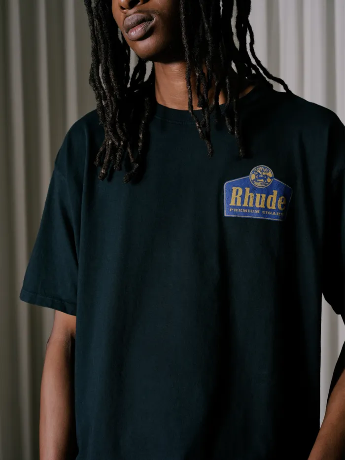 Men Rhude Tees GRAND CRU TEE Vtg Black Men Rhude Tees GRAND CRU TEE Vtg Black