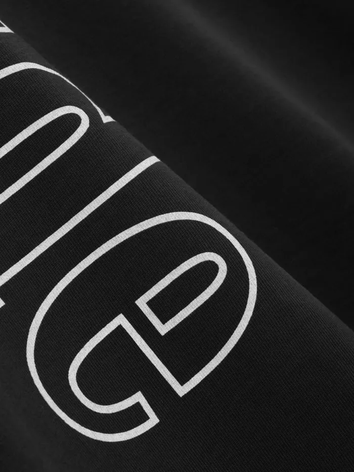 Men Rhude Tees SIDE LOGO LS TEE Vtg Black