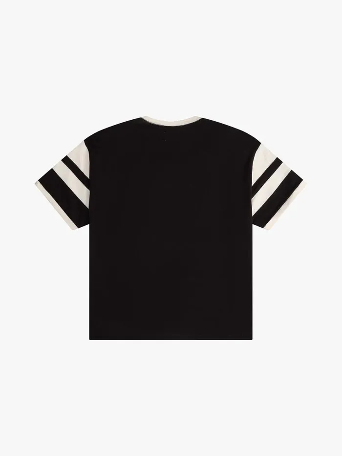 Men Rhude Tees SUGARLAND RINGER TEE Black Men Rhude Tees SUGARLAND RINGER TEE Black
