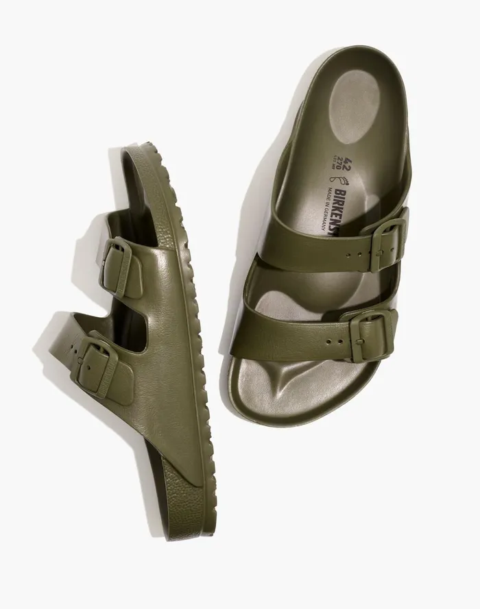 Men Sandals Madewell Birkenstock Arizona EVA Sandals Green
