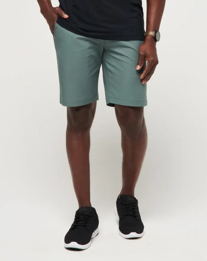 Men Shorts TravisMathew WANDERLUST SHORT 9IN Balsam Green