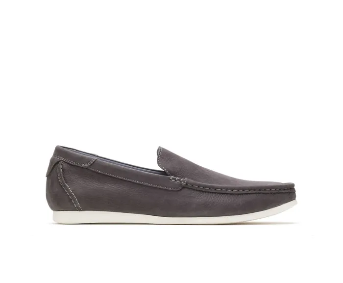 Men SlipOns Hush Puppies Shane Venetian Frost Gray Nubuck