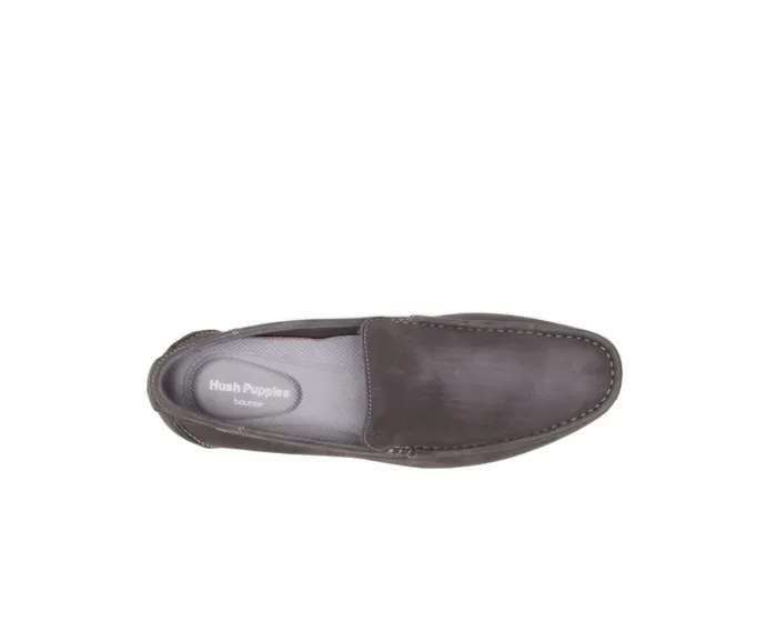 Men SlipOns Hush Puppies Shane Venetian Frost Gray Nubuck