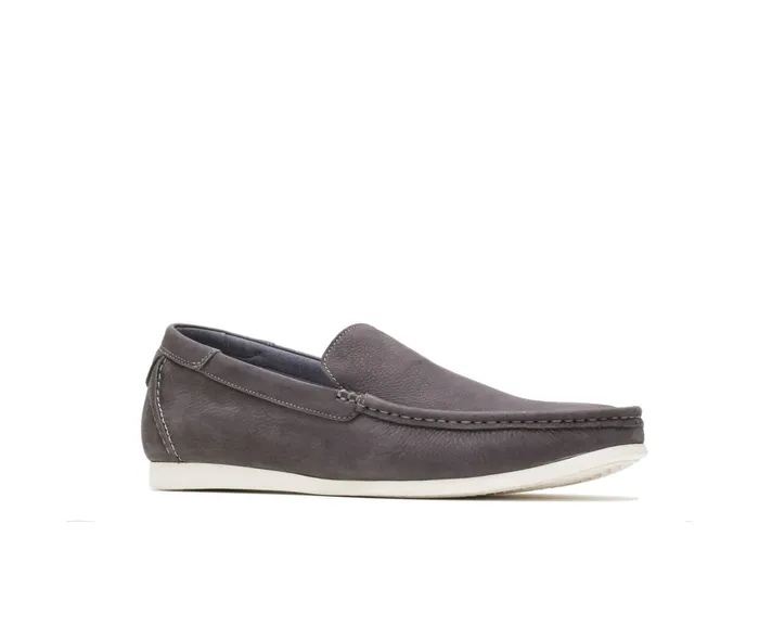 Men SlipOns Hush Puppies Shane Venetian Frost Gray Nubuck