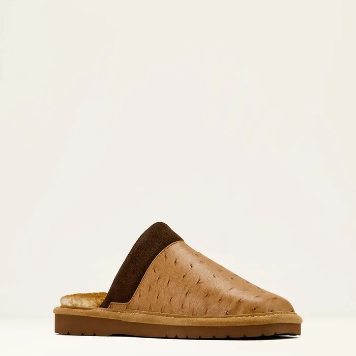 Men Slippers Ariat Silversmith Square Toe Exotic Slipper Brown Men Slippers Ariat Silversmith Square Toe Exotic Slipper Brown