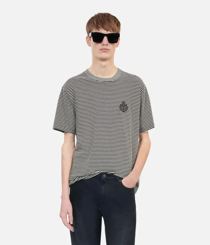 Men Striped Blazon Tshirt THE KOOPLES Tshirts