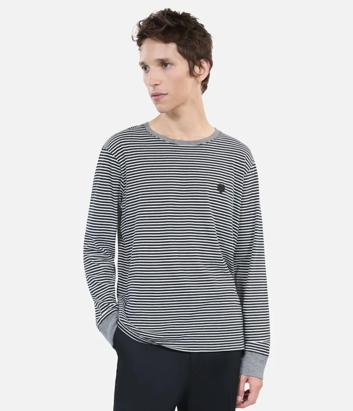 Men Striped Longsleeved Tshirt THE KOOPLES Tshirts