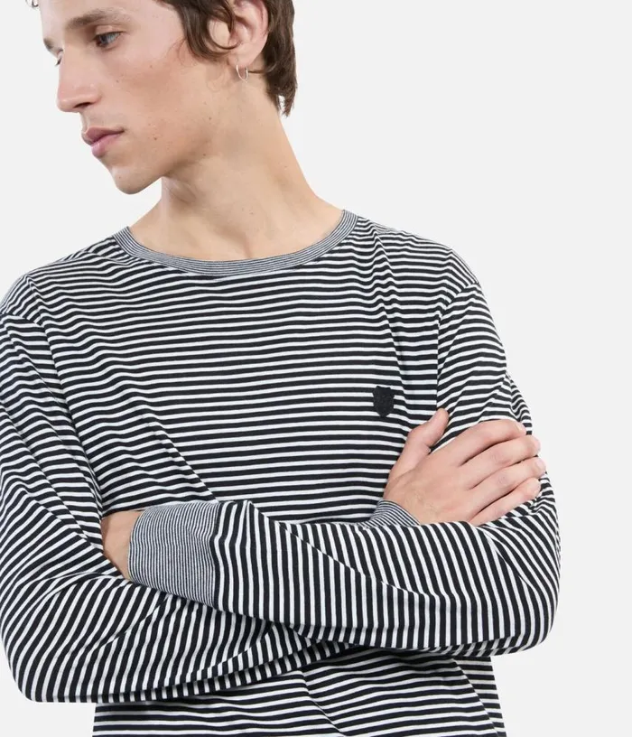 Men Striped Longsleeved Tshirt THE KOOPLES Tshirts