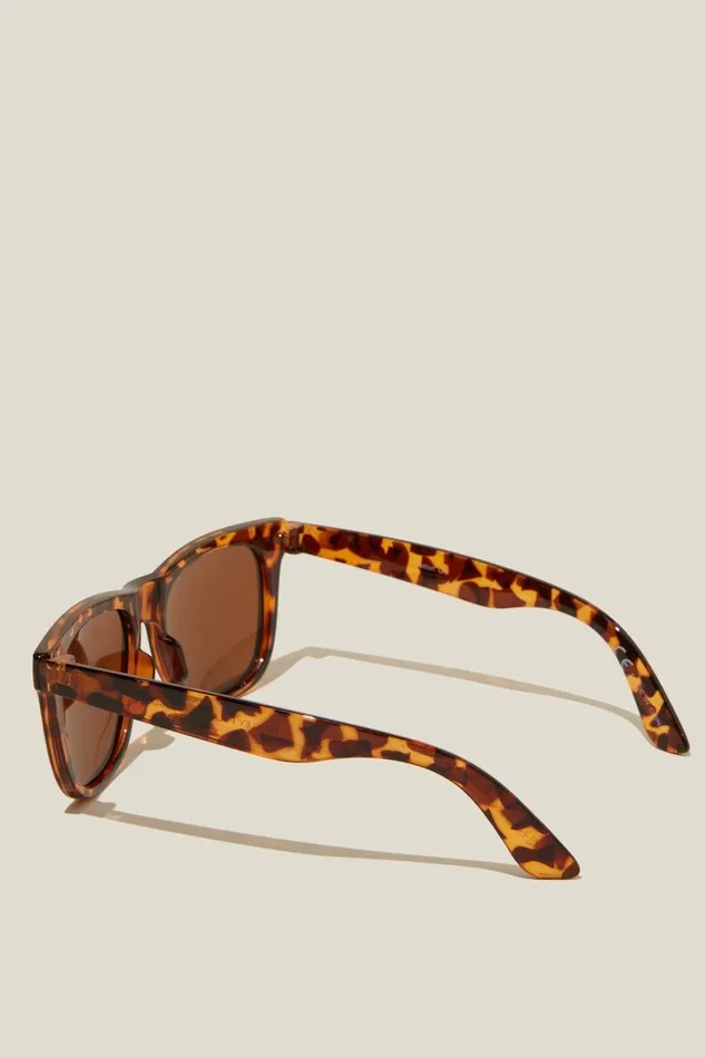 Men Sunglasses Cotton On Beckley Polarized Sunglasses Tortbrown