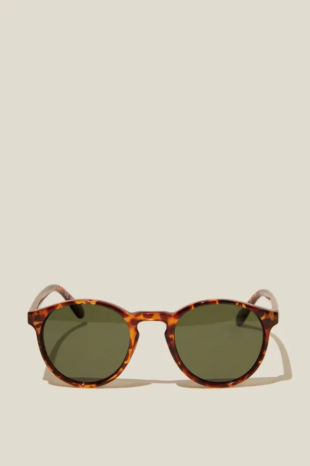 Men Sunglasses Cotton On Lorne Polarized Sunglasses Tortgreen