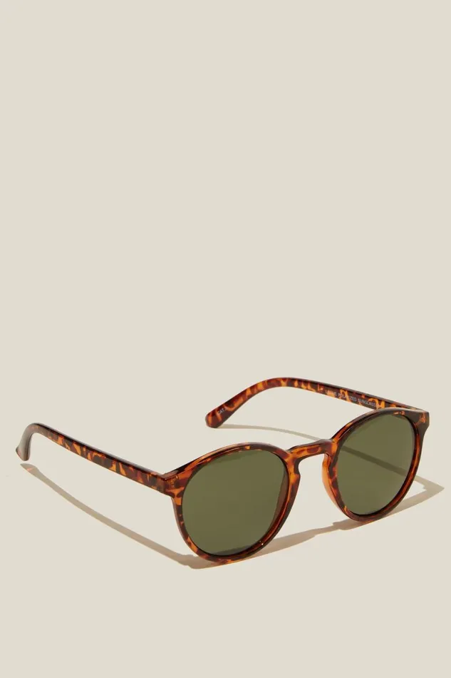 Men Sunglasses Cotton On Lorne Polarized Sunglasses Tortgreen