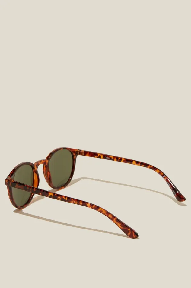 Men Sunglasses Cotton On Lorne Polarized Sunglasses Tortgreen