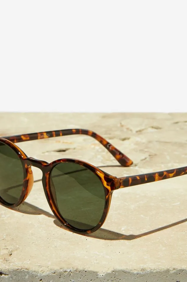 Men Sunglasses Cotton On Lorne Polarized Sunglasses Tortgreen