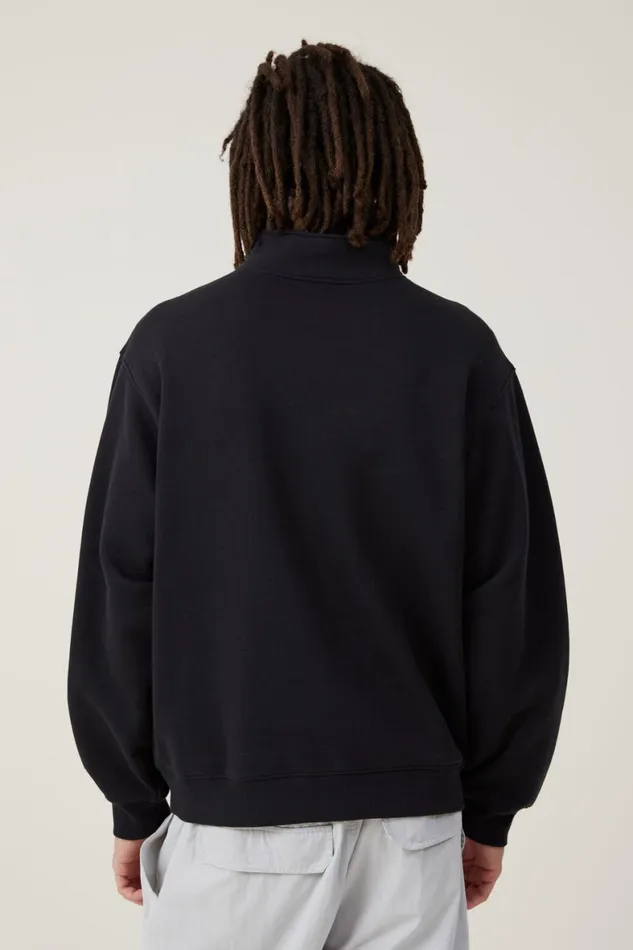 Men Sweats and Hoodies Cotton On Racing Fleece Blackmontreal