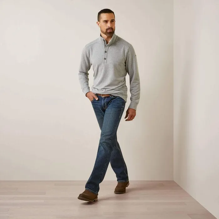 Men Sweatshirts and Hoodies Ariat Kentfield Sweatshirt Heather Grey