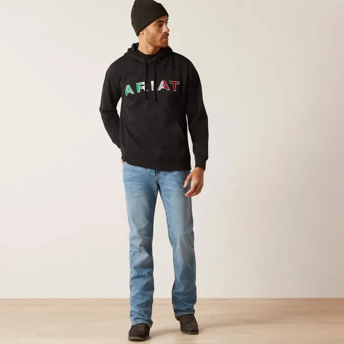 Men Sweatshirts and Hoodies Ariat Mexico Hoodie Black