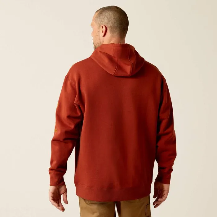 Men Sweatshirts and Hoodies Ariat Rebar Graphic Hoodie Burnt Hennacumin Men Sweatshirts and Hoodies Ariat Rebar Graphic Hoodie Burnt Hennacumin