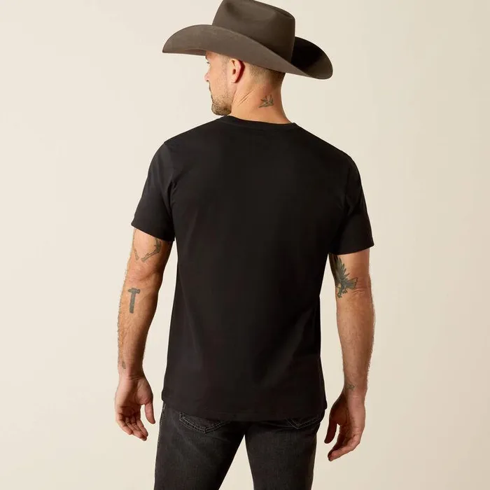 Men TShirts and Polos Ariat Ariat Thunderbird Coin TShirt Black Men TShirts and Polos Ariat Ariat Thunderbird Coin TShirt Black