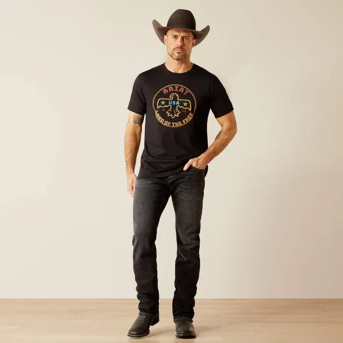 Men TShirts and Polos Ariat Ariat Thunderbird Coin TShirt Black Men TShirts and Polos Ariat Ariat Thunderbird Coin TShirt Black