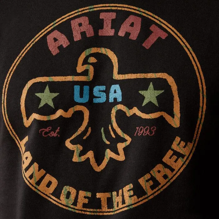 Men TShirts and Polos Ariat Ariat Thunderbird Coin TShirt Black Men TShirts and Polos Ariat Ariat Thunderbird Coin TShirt Black