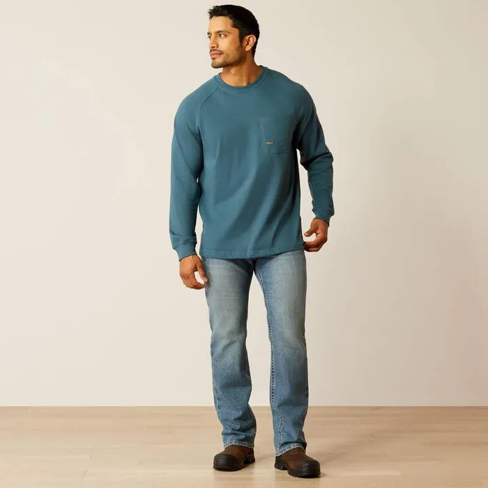 Men TShirts and Polos Ariat Rebar Cotton Strong Graphic TShirt Stargazersmoke Blue Men TShirts and Polos Ariat Rebar Cotton Strong Graphic TShirt Stargazersmoke Blue