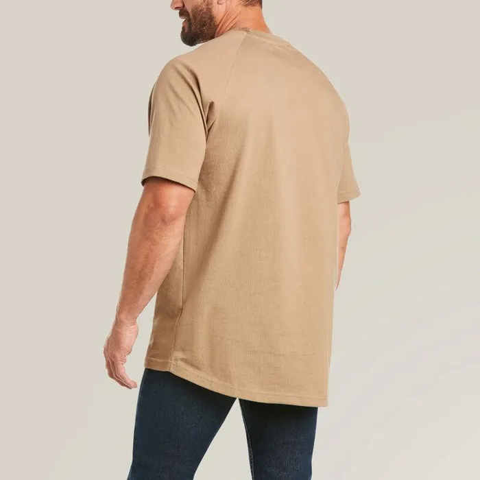 Men TShirts and Polos Ariat Rebar Cotton Strong TShirt Khaki Men TShirts and Polos Ariat Rebar Cotton Strong TShirt Khaki