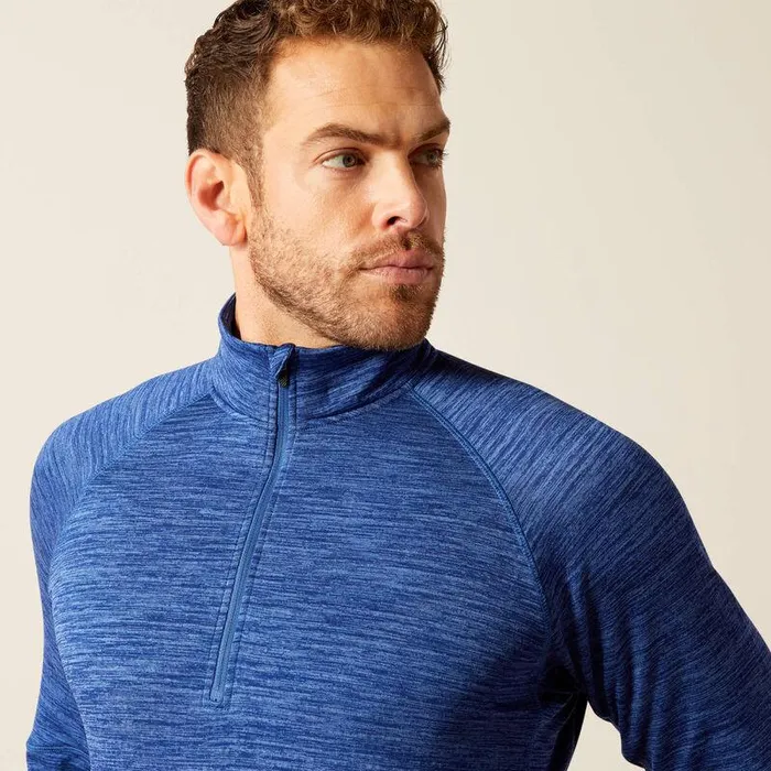 Men TShirts and Polos Ariat Rebar Gridwork Baselayer 14 Zip TShirt Glacier Blue Men TShirts and Polos Ariat Rebar Gridwork Baselayer 14 Zip TShirt Glacier Blue