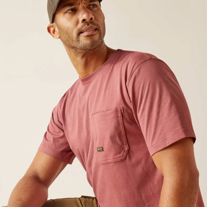 Men TShirts and Polos Ariat Rebar Workman Reflective Flag TShirt Roan Rouge Men TShirts and Polos Ariat Rebar Workman Reflective Flag TShirt Roan Rouge