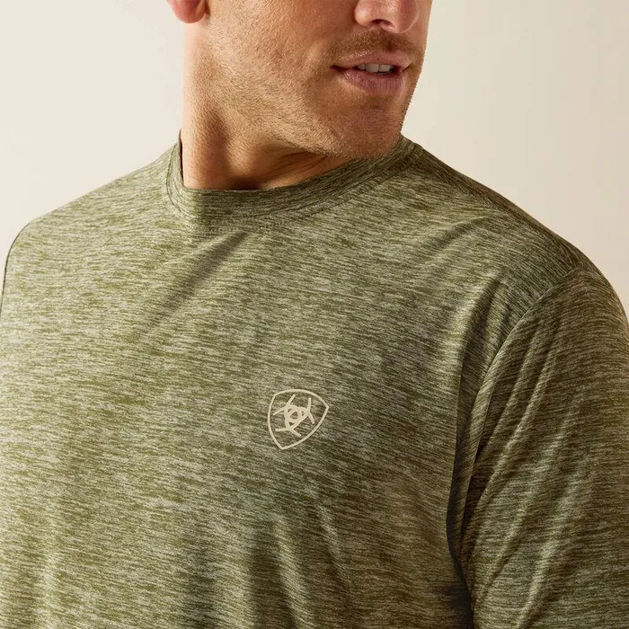 Men TShirts and Polos Ariat Tree Bark Camo Charger TShirt Dark Olive Men TShirts and Polos Ariat Tree Bark Camo Charger TShirt Dark Olive