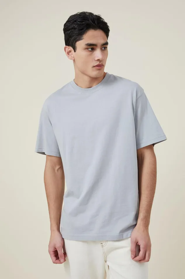 Men Tees and Tanks Cotton On Organic Loose Fit TShirt Blue Haze
