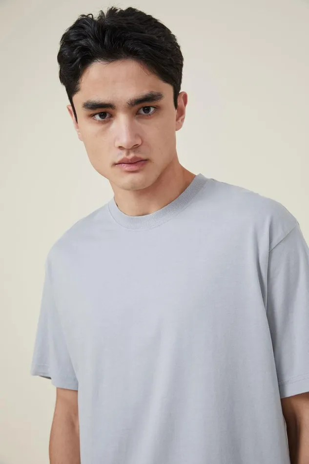 Men Tees and Tanks Cotton On Organic Loose Fit TShirt Blue Haze
