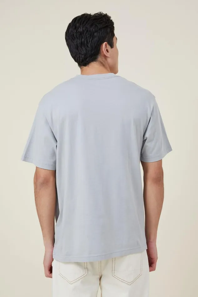 Men Tees and Tanks Cotton On Organic Loose Fit TShirt Blue Haze