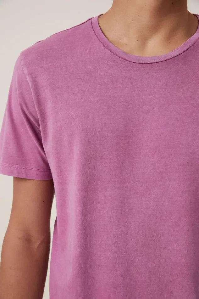 Men Tees and Tanks Cotton On Organic Regular Fit Crew TShirt Mulberry