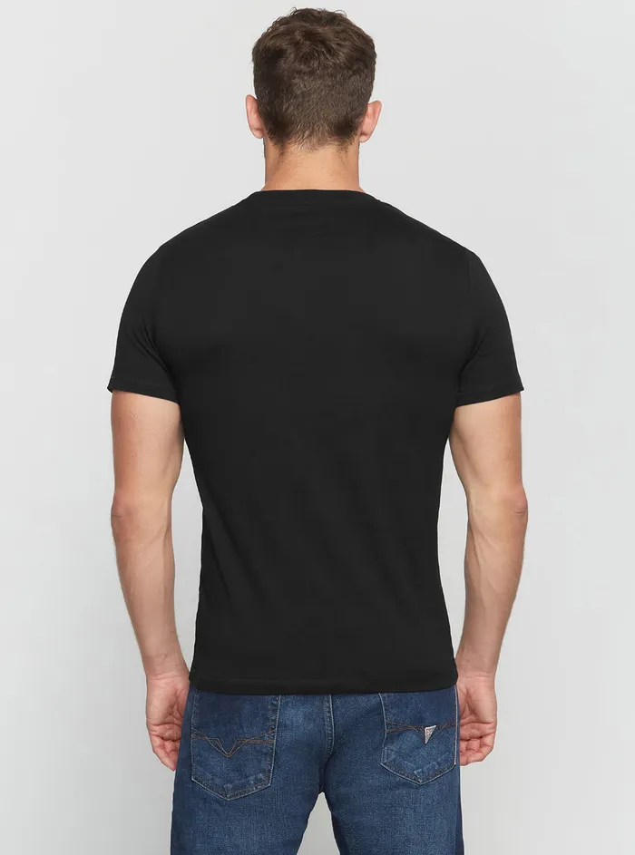 Men Tees and Tanks GUESS Eco Black Aidy Logo Tshirt