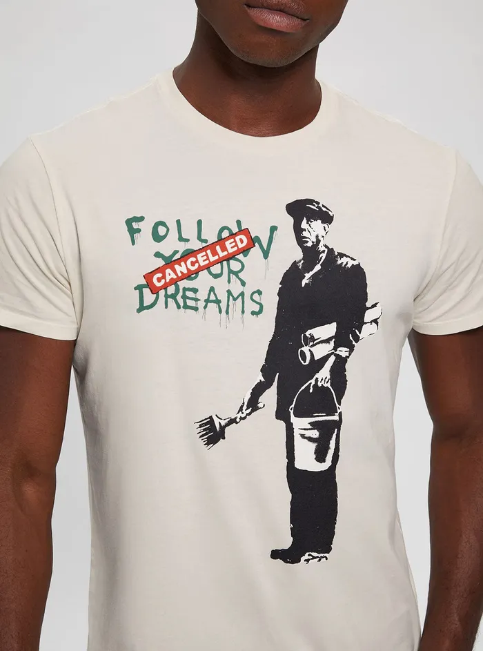 Men Tees and Tanks GUESS White Cancelled Dreams Tshirt