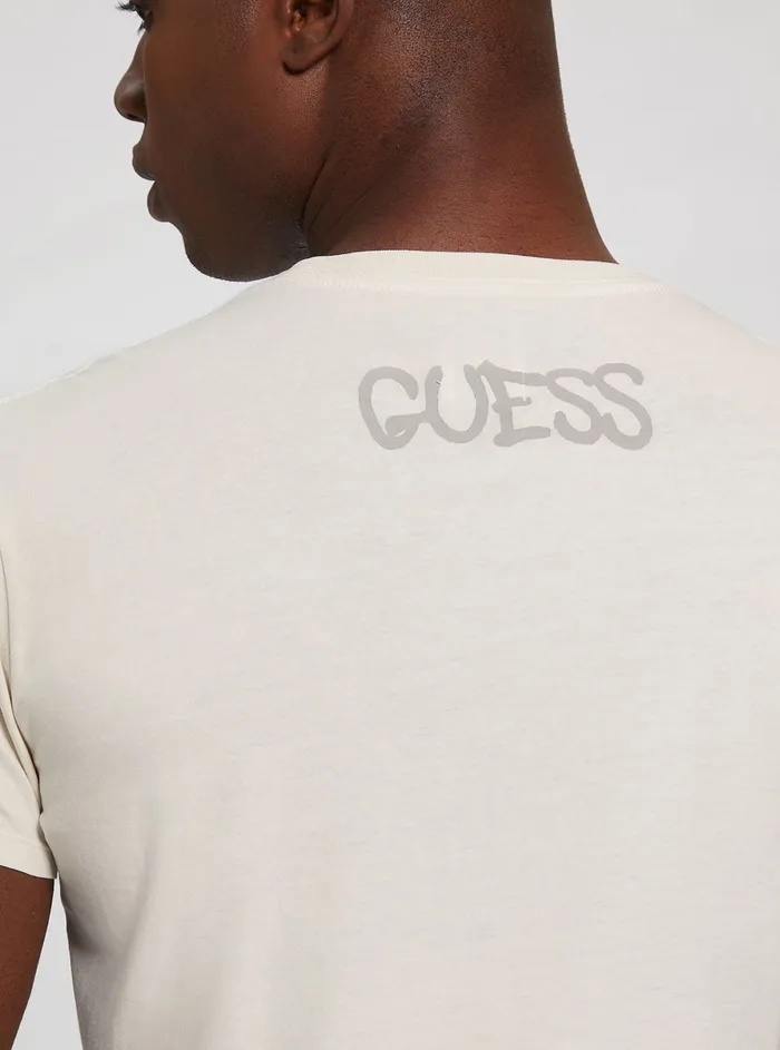 Men Tees and Tanks GUESS White Cancelled Dreams Tshirt
