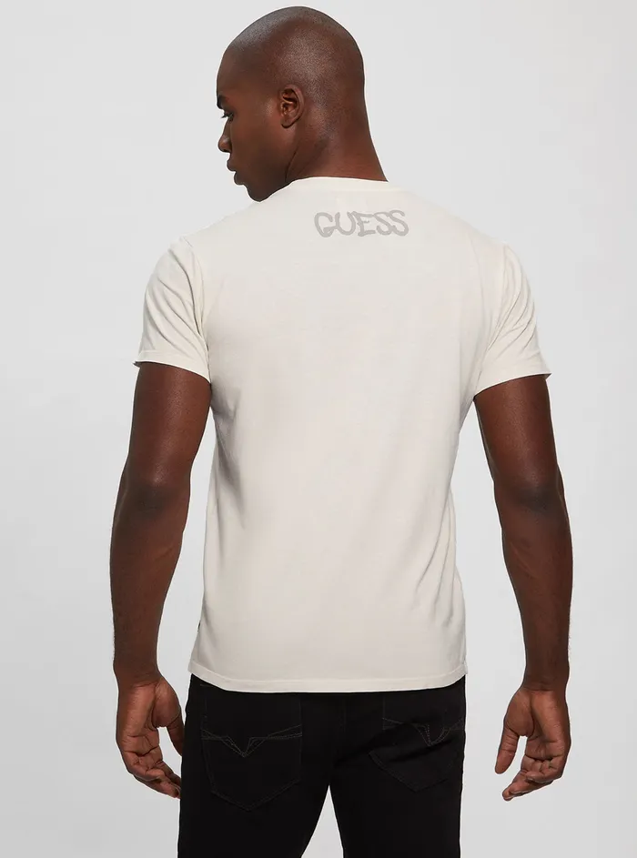 Men Tees and Tanks GUESS White Cancelled Dreams Tshirt