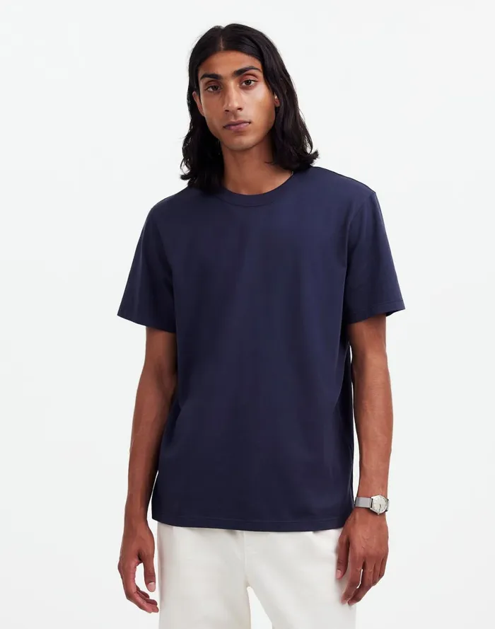 Men Tees Madewell GarmentDyed Allday Crewneck Tee Twilight