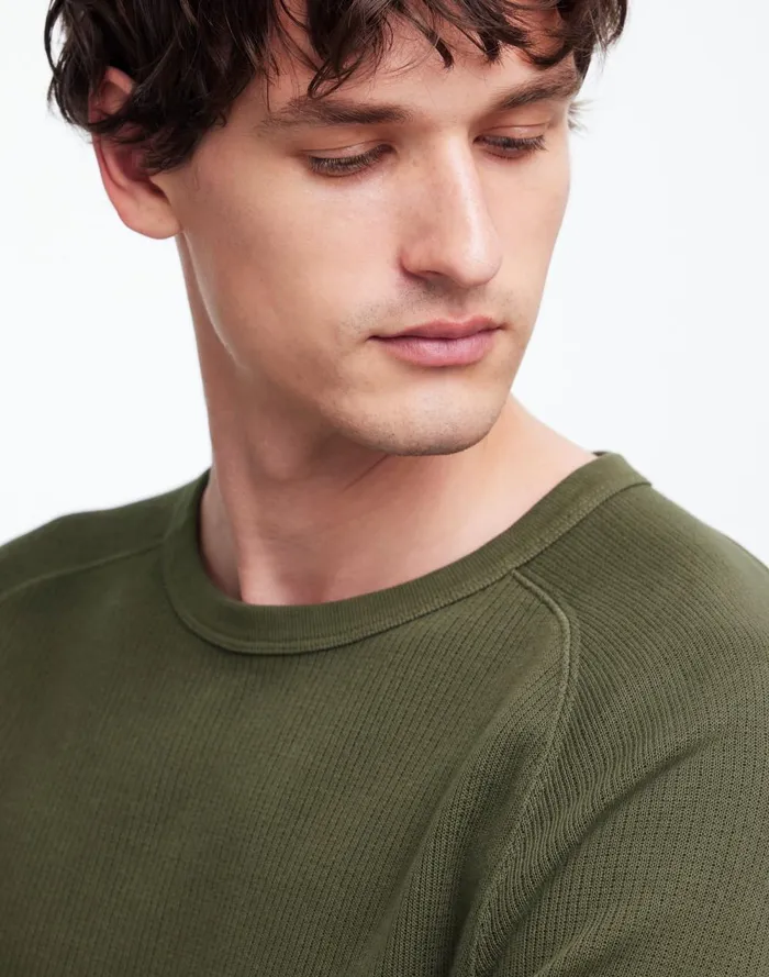 Men Tees Madewell Thermal LongSleeve Tee Dried Olive