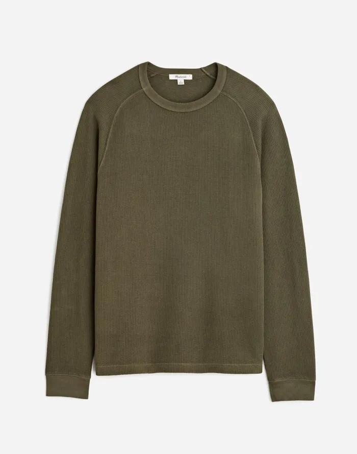 Men Tees Madewell Thermal LongSleeve Tee Dried Olive