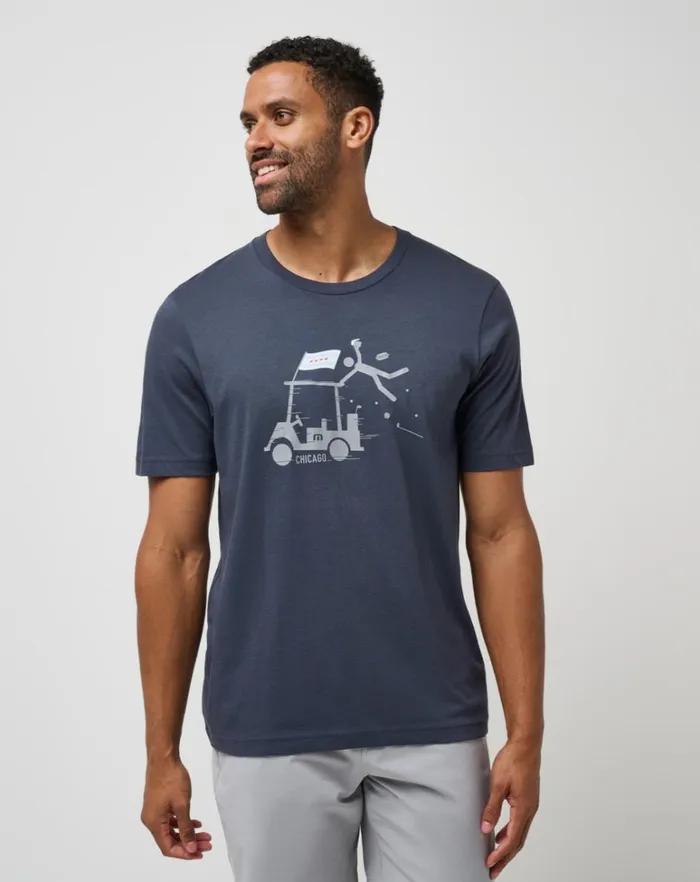 Men Tees TravisMathew 44 REPRESENT 20 TEE Mood Indigo