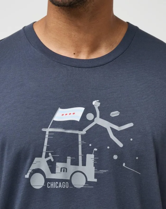 Men Tees TravisMathew 44 REPRESENT 20 TEE Mood Indigo