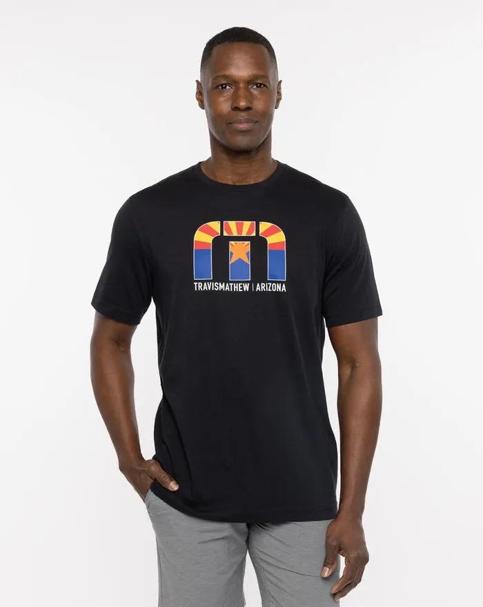 Men Tees TravisMathew DESERT MAN TEE Black