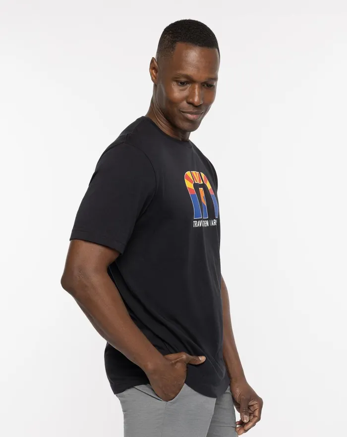 Men Tees TravisMathew DESERT MAN TEE Black Men Tees TravisMathew DESERT MAN TEE Black