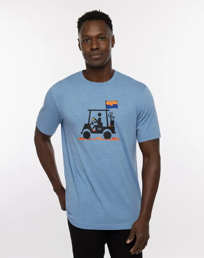 Men Tees TravisMathew MAN OF THE DESERT 20 TEE Heather Allure
