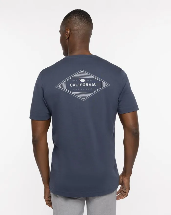 Men Tees TravisMathew NORTH BEACH TEE Blue Nights